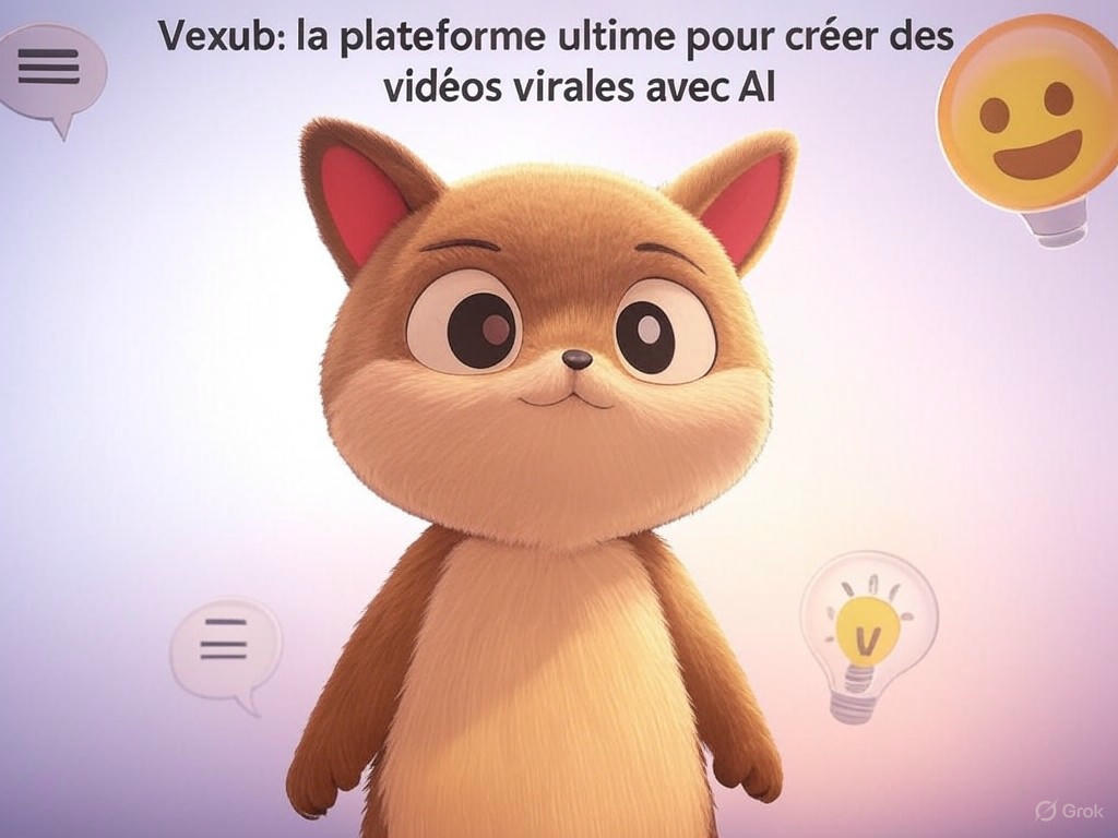 découvrez vexub, la plateforme révolutionnaire qui utilise l'intelligence artificielle pour vous aider à créer des vidéos virales captivantes en quelques clics. boostez votre créativité et atteignez un large public grâce à des outils intuitifs et performants.