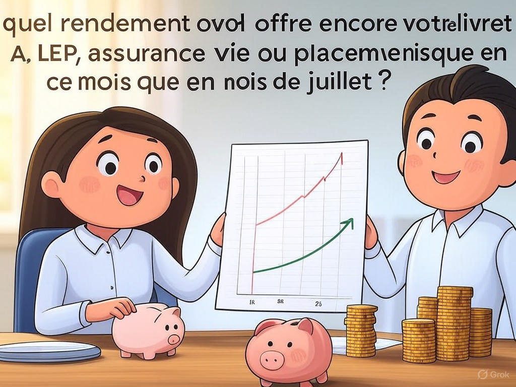 découvrez le rendement actuel de votre livret a, lep, assurance vie et autres placements sans risque en juillet. restez informé sur les meilleures options d'épargne et maximisez vos finances personnelles.