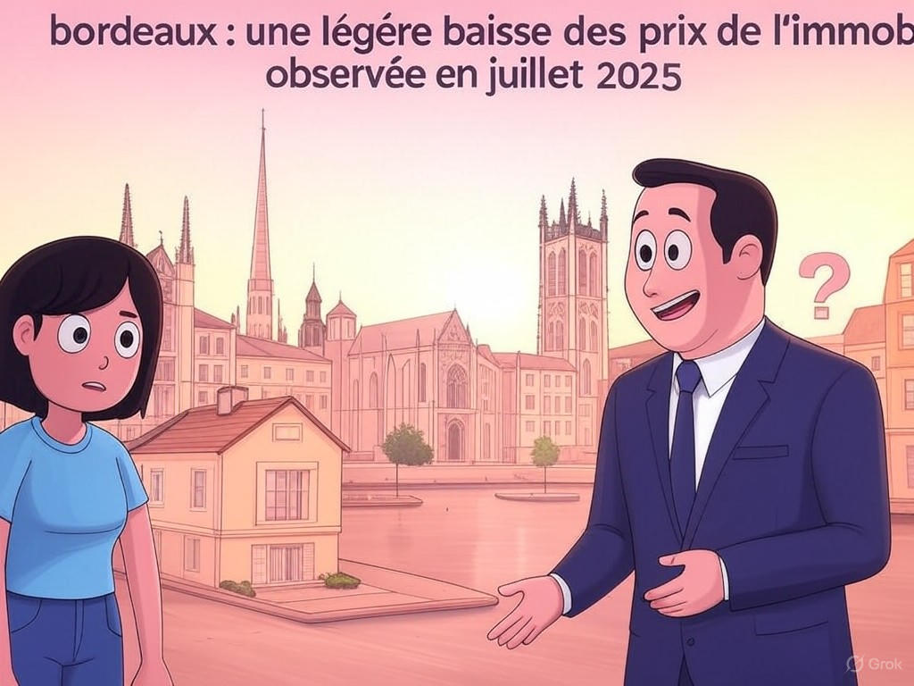découvrez les dernières tendances du marché immobilier à bordeaux avec une légère baisse des prix observée en juillet 2025. analyse des facteurs influençant cette diminution et conseils pour les acheteurs et investisseurs.