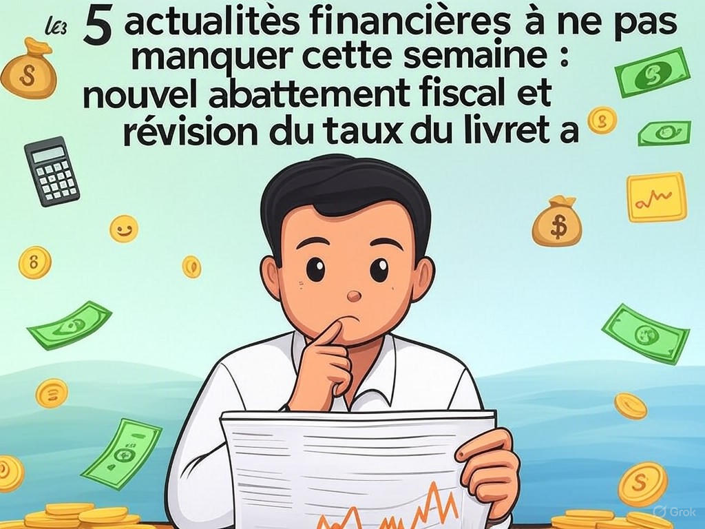 découvrez les 5 actualités financières incontournables de la semaine, incluyendo un nouvel abattement fiscal et la révision du taux du livret a. restez informé des changements qui pourraient influencer vos finances personnelles.