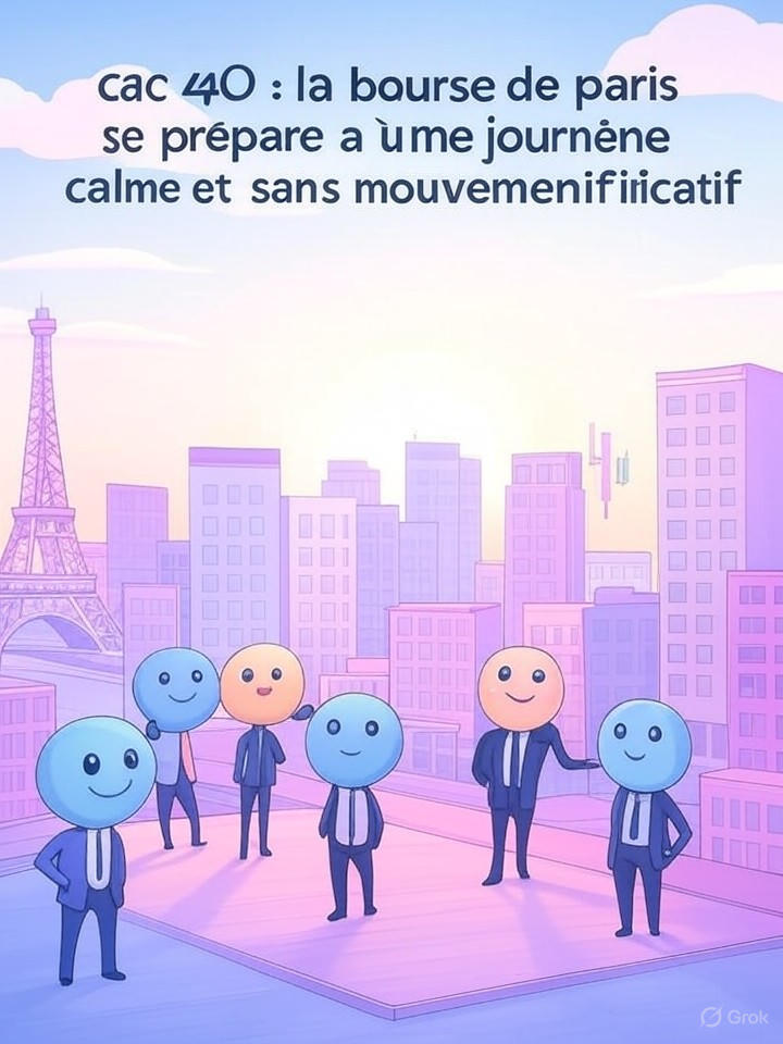 découvrez les prévisions de la bourse de paris pour le cac 40 : une séance attendue calme, sans variations majeures. analyse et tendances du jour pour les investisseurs en quête de stabilité.