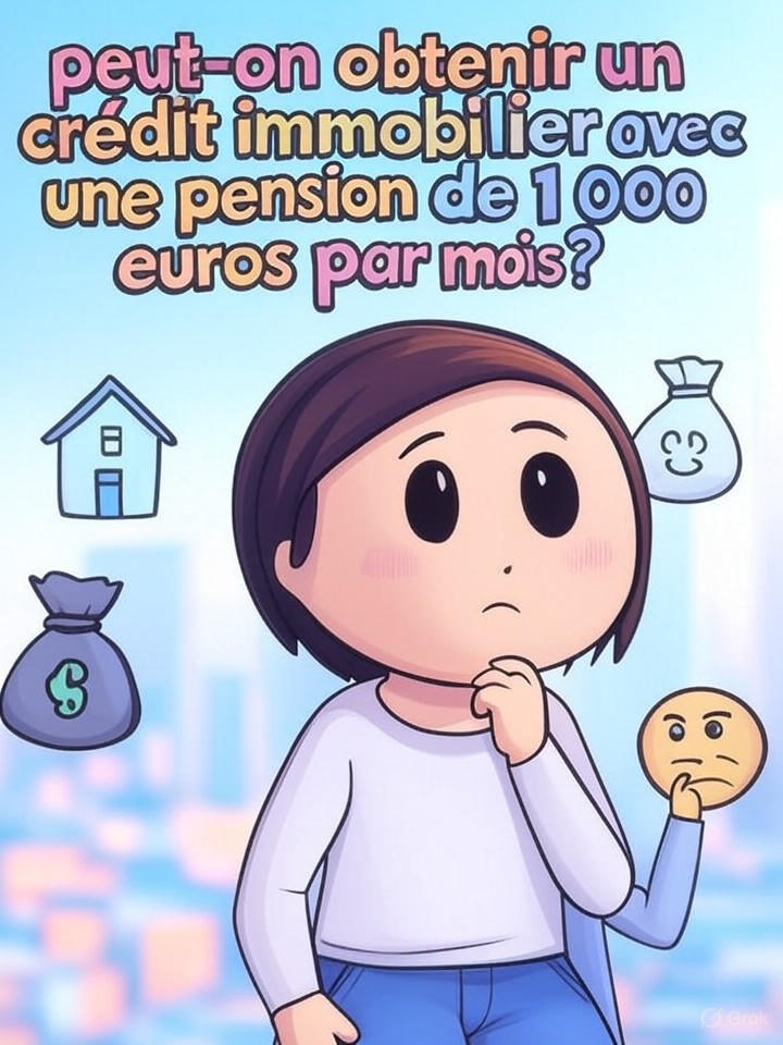 découvrez s'il est possible d'obtenir un crédit immobilier avec une pension de 1 000 euros par mois, les conditions à remplir et les conseils pour maximiser vos chances d'emprunt.