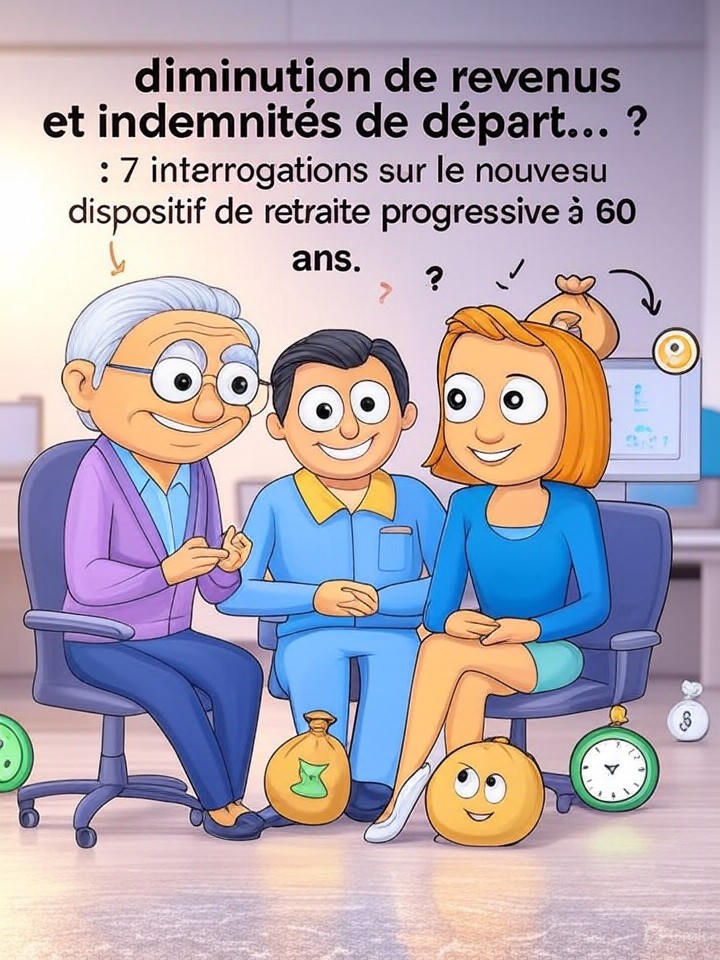 découvrez tout ce qu'il faut savoir sur la retraite progressive à 60 ans : baisse de revenus, indemnités de départ, conditions d'accès... nos réponses aux 7 questions essentielles sur le nouveau dispositif.