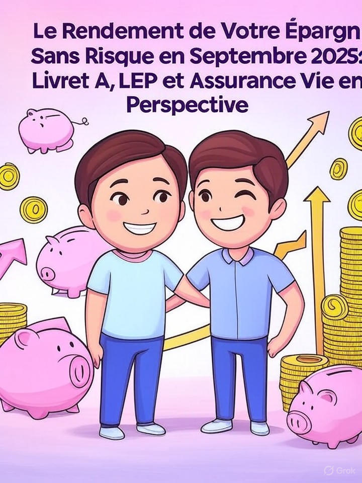 découvrez les taux de rendement actualisés pour votre épargne sans risque en septembre 2025 : analyse des performances du livret a, du lep et de l'assurance vie pour optimiser vos placements en toute sécurité.