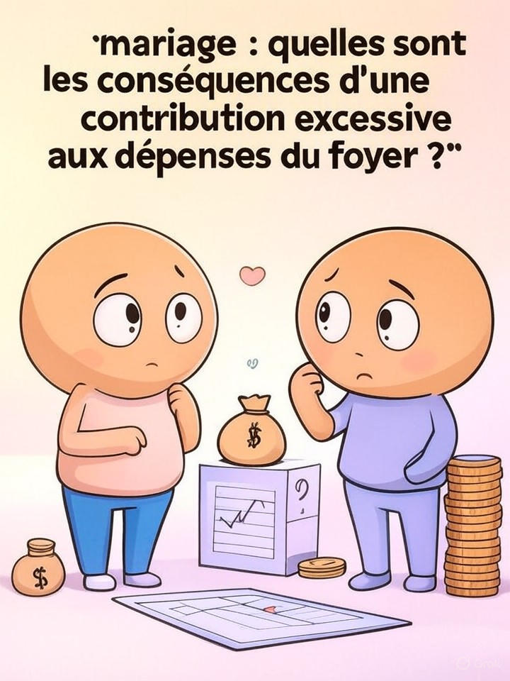 découvrez les conséquences d'une contribution excessive aux dépenses du foyer lors d'un mariage : impacts juridiques, effets sur le patrimoine et solutions pour un équilibre financier entre époux.