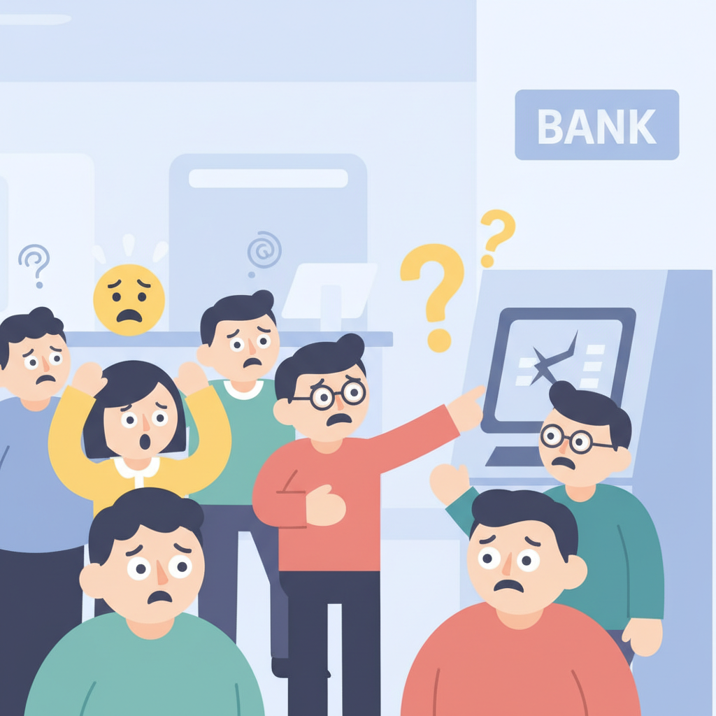 des clients de la banque postale rencontrent des difficultés pour retirer de l'argent, provoquant une panique et des inquiétudes croissantes parmi les usagers.