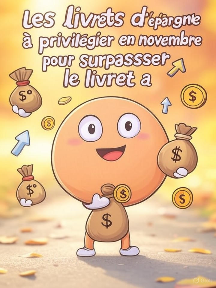 Les livrets d’épargne à privilégier en novembre pour surpasser le Livret A découvrez quels livrets d'épargne offrent des rendements supérieurs au livret a en novembre et optimisez vos économies grâce à notre sélection des meilleures alternatives sécurisées.
