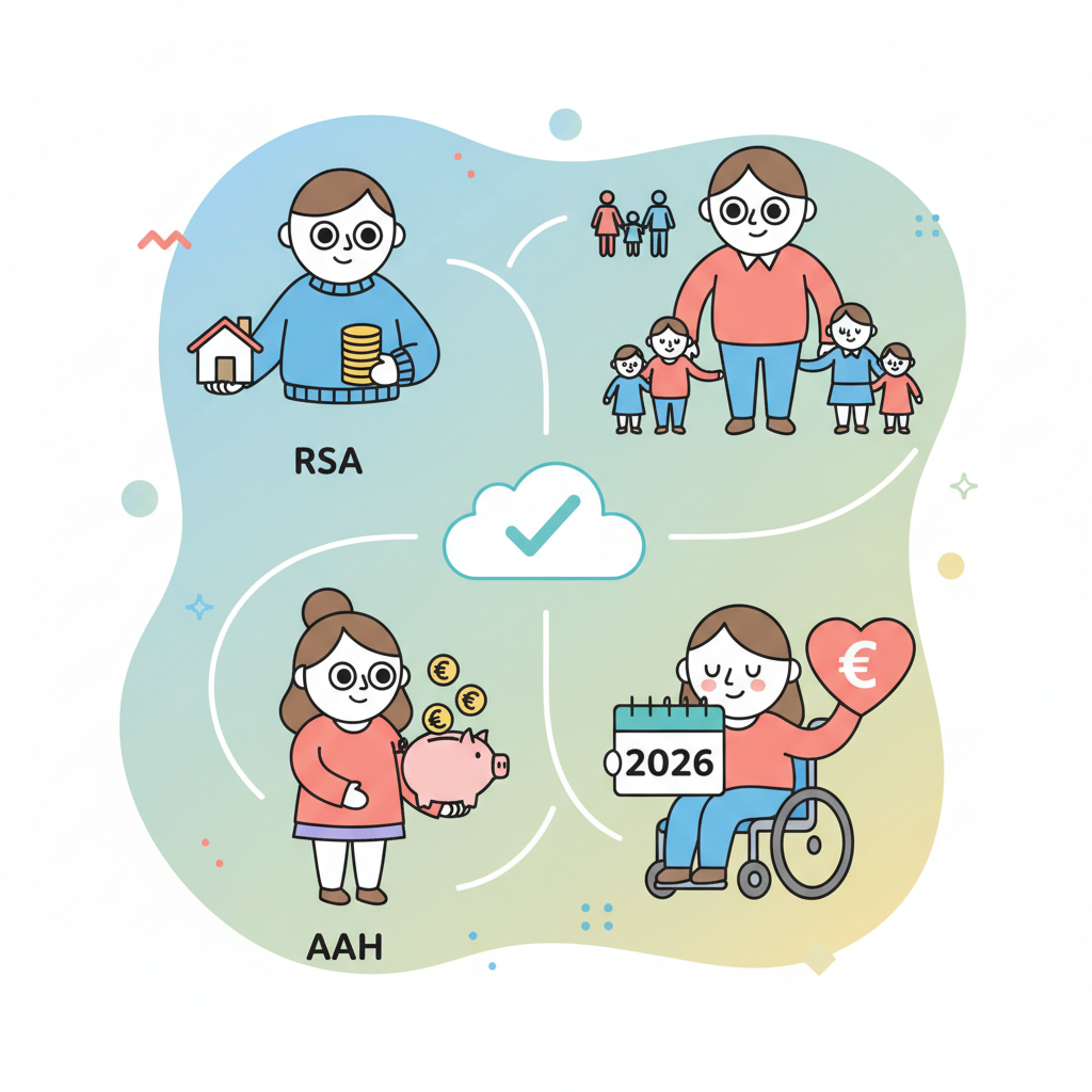 RSA, allocations familiales, AAH : Découvrez les montants prévus de vos aides CAF en 2026 découvrez les montants 2026 du rsa, des allocations familiales et de l'aah pour bien préparer vos aides caf. informations claires et à jour pour optimiser vos droits.