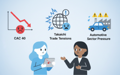 Marché en recul : CAC 40 en baisse, tensions sur le Takaichi Trade et le secteur automobile sous pression – Journal de la Bourse du 16 janvier 2026