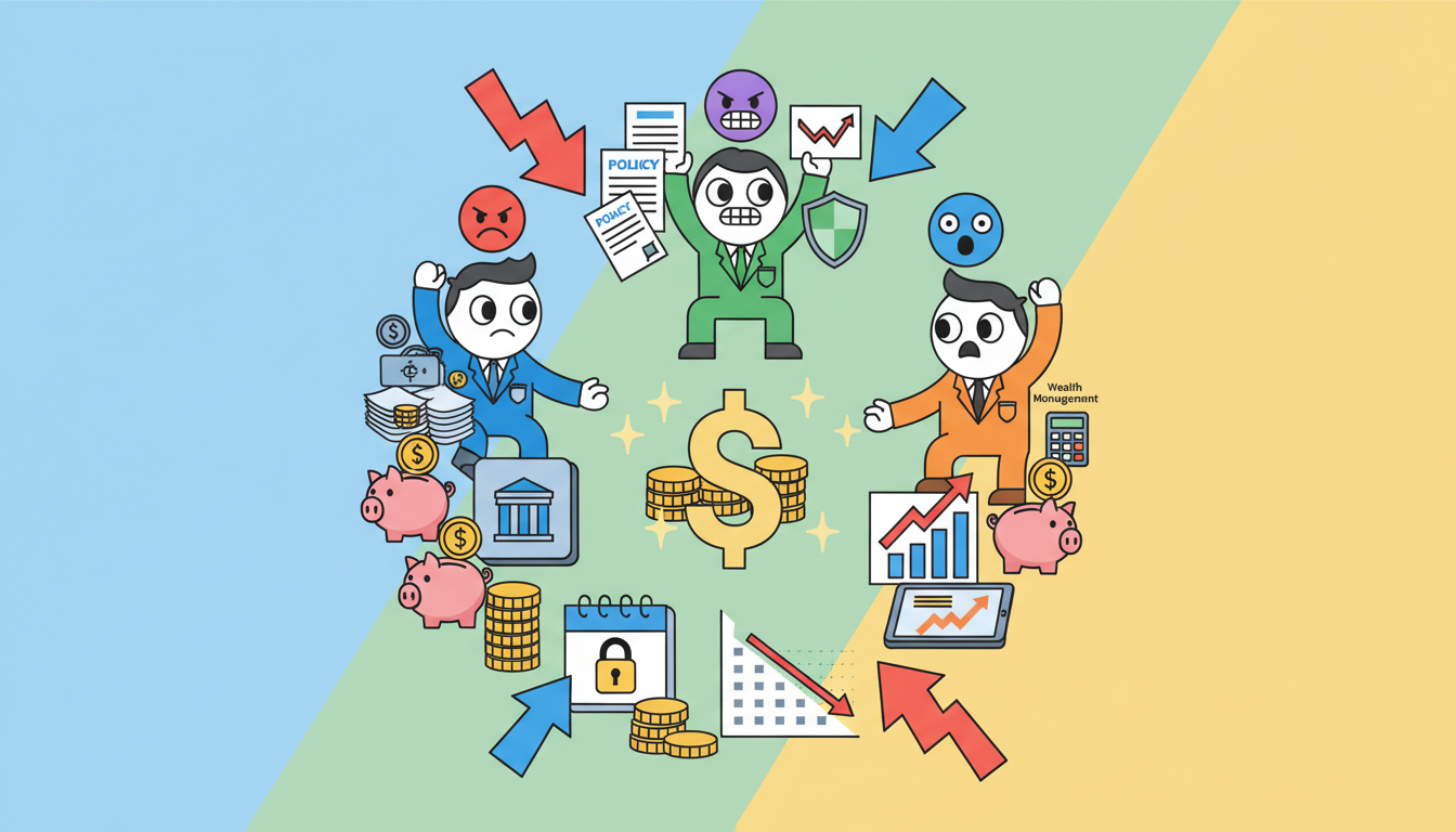 Épargne : Conflit intense entre banques, assureurs et conseillers en gestion de patrimoine découvrez les tensions croissantes entre banques, assureurs et conseillers en gestion de patrimoine dans le secteur de l'épargne et leurs impacts sur vos investissements.
