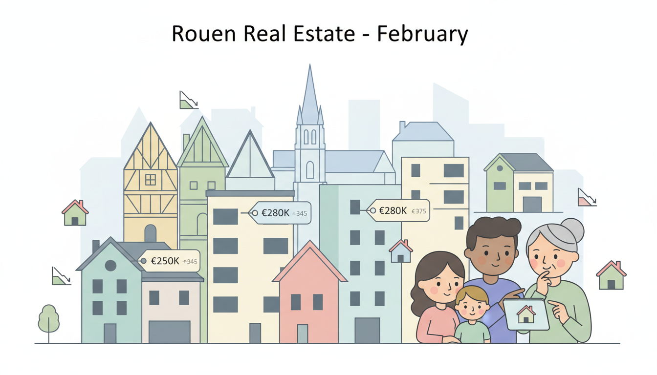 découvrez l'évolution du marché immobilier à rouen en février, avec une légère baisse des prix d'achat offrant de nouvelles opportunités aux acheteurs.
