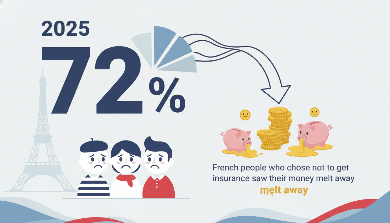 en 2025, 72 % des français qui ont choisi de ne pas s’assurer ont vu leur argent fondre, révélant l'importance cruciale de l'assurance pour protéger ses finances.