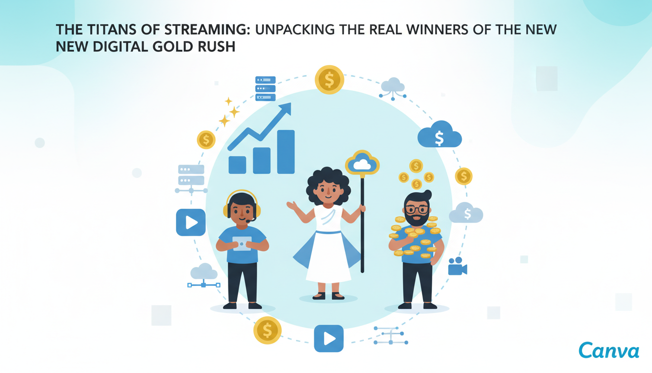 découvrez qui sont vraiment les gagnants de la nouvelle ruée vers l'or numérique à travers une analyse approfondie des géants du streaming et de leur impact économique.