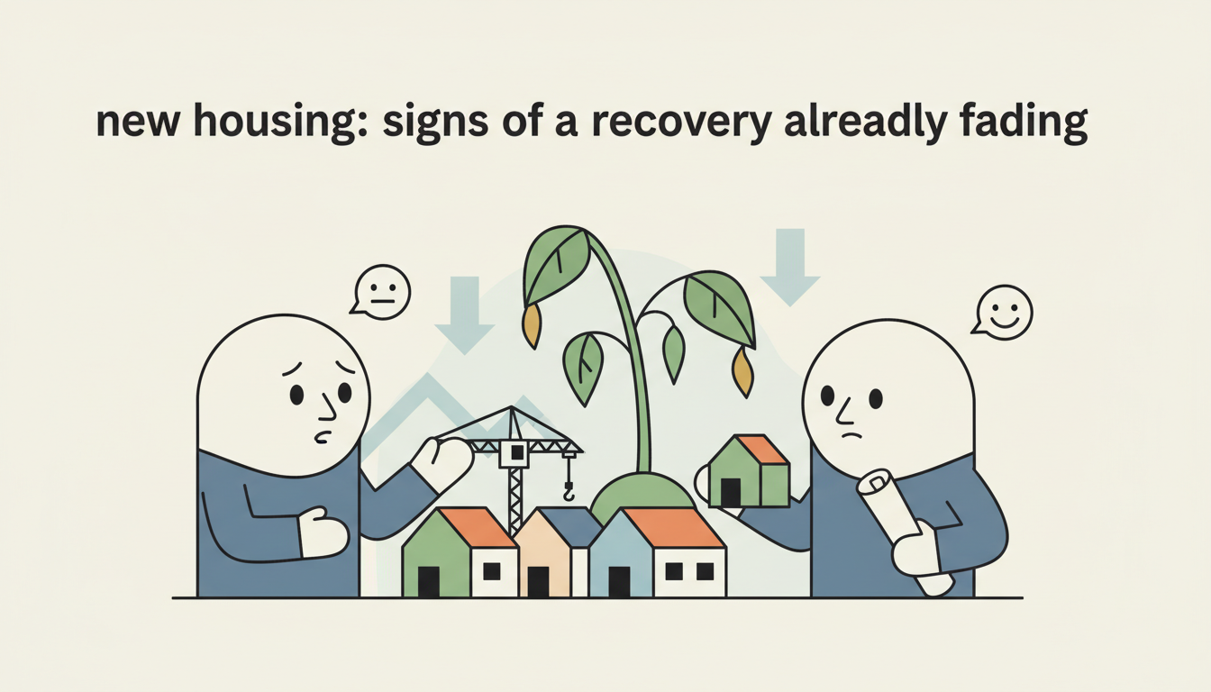 découvrez pourquoi les signes d'une reprise dans le secteur du logement neuf s'estompent rapidement et quelles en sont les conséquences pour le marché immobilier.