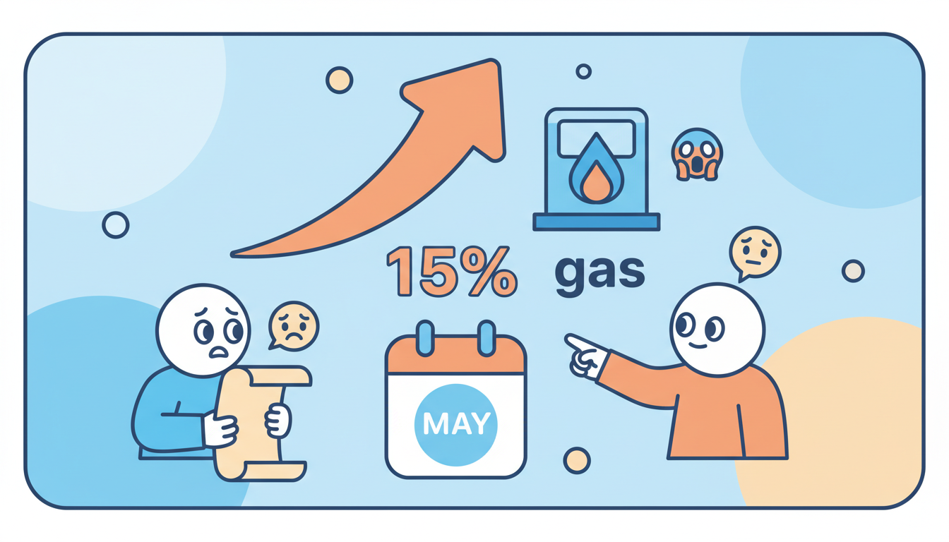Hausse d’environ 15% des tarifs de gaz en mai pour les offres à prix variable découvrez l'augmentation d'environ 15% des tarifs de gaz en mai pour les offres à prix variable et ses impacts sur votre facture énergétique.