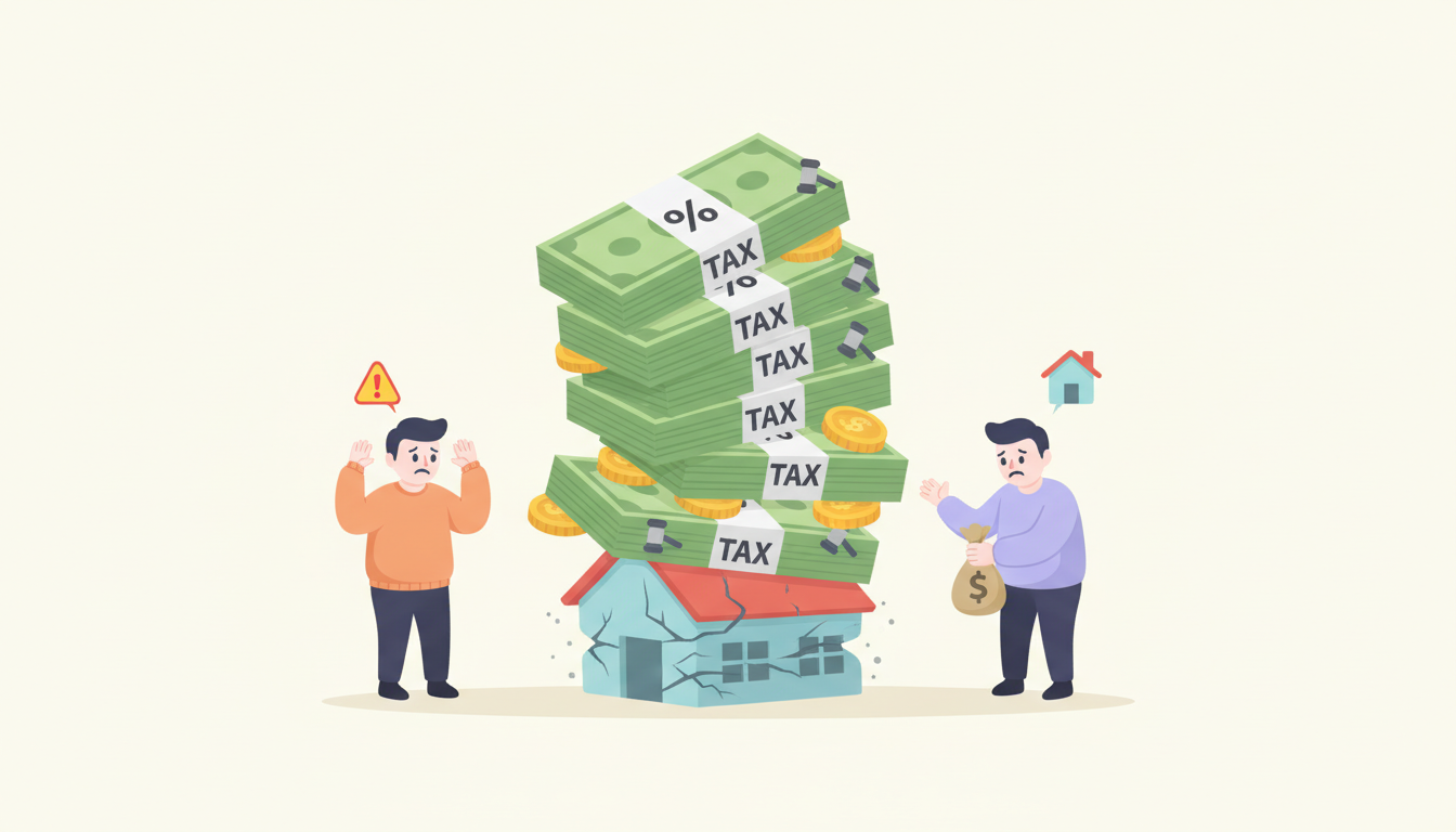 analyse de la pression fiscale croissante sur le secteur immobilier et ses impacts sur les investisseurs, les propriétaires et le marché.