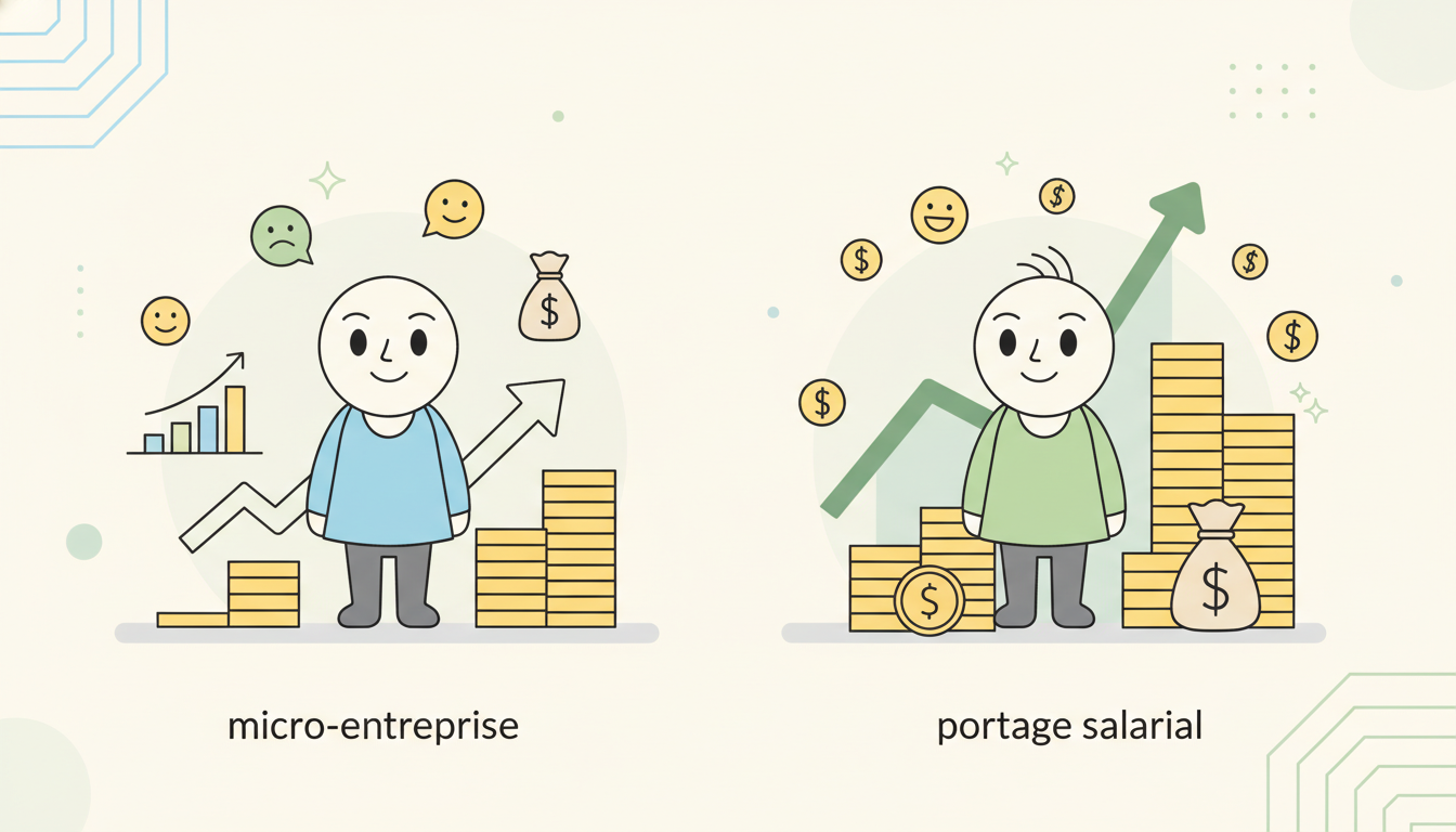 découvrez quel statut, entre micro-entreprise et portage salarial, optimise réellement vos revenus grâce à notre guide complet et comparez les avantages fiscaux et sociaux de chaque option.