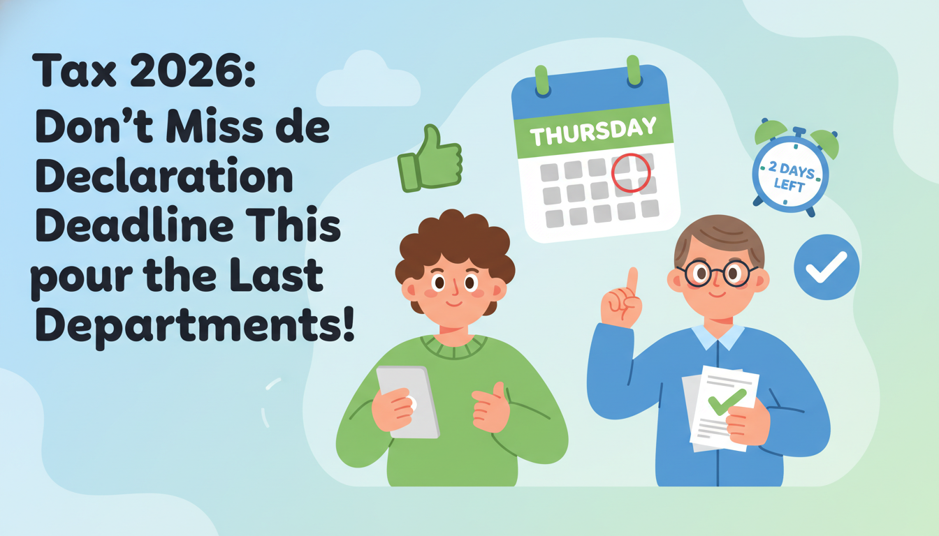 impôts 2026 : attention à la date limite de déclaration ce jeudi pour les derniers départements. ne manquez pas cette échéance importante pour être en conformité avec l'administration fiscale.