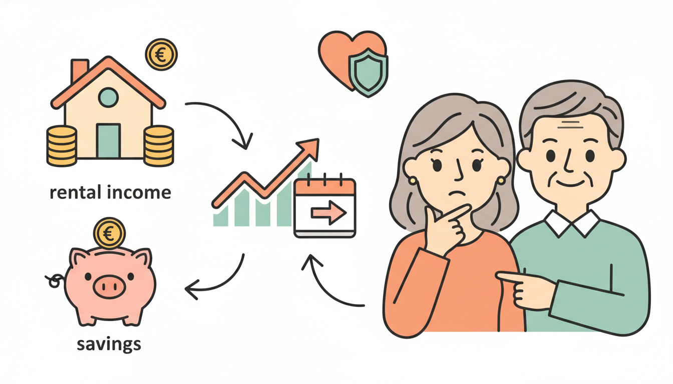 découvrez comment les revenus locatifs et l'épargne influencent la pension de réversion et l'allocation future de votre épouse pour mieux préparer son avenir financier.