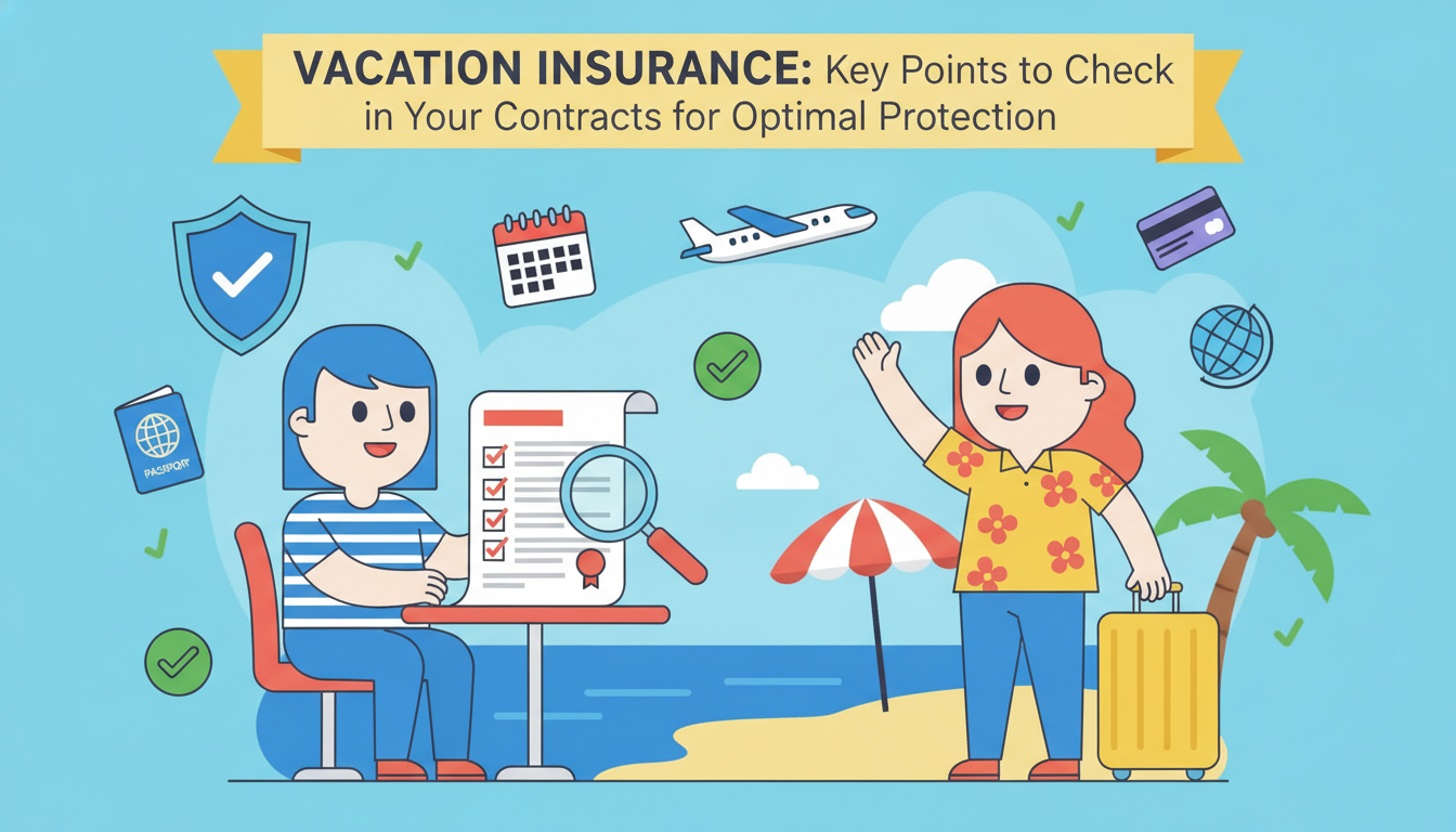 Assurance vacances : les points clés à vérifier sur vos contrats pour une protection optimale découvrez les points essentiels à vérifier dans votre contrat d'assurance vacances pour garantir une protection optimale durant vos déplacements et profiter sereinement de vos vacances.