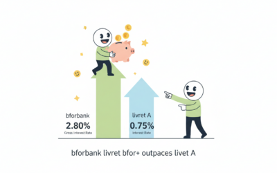BforBank : Le Livret Bfor+ propose un taux brut attractif de 2,80%, surpassant celui du Livret A