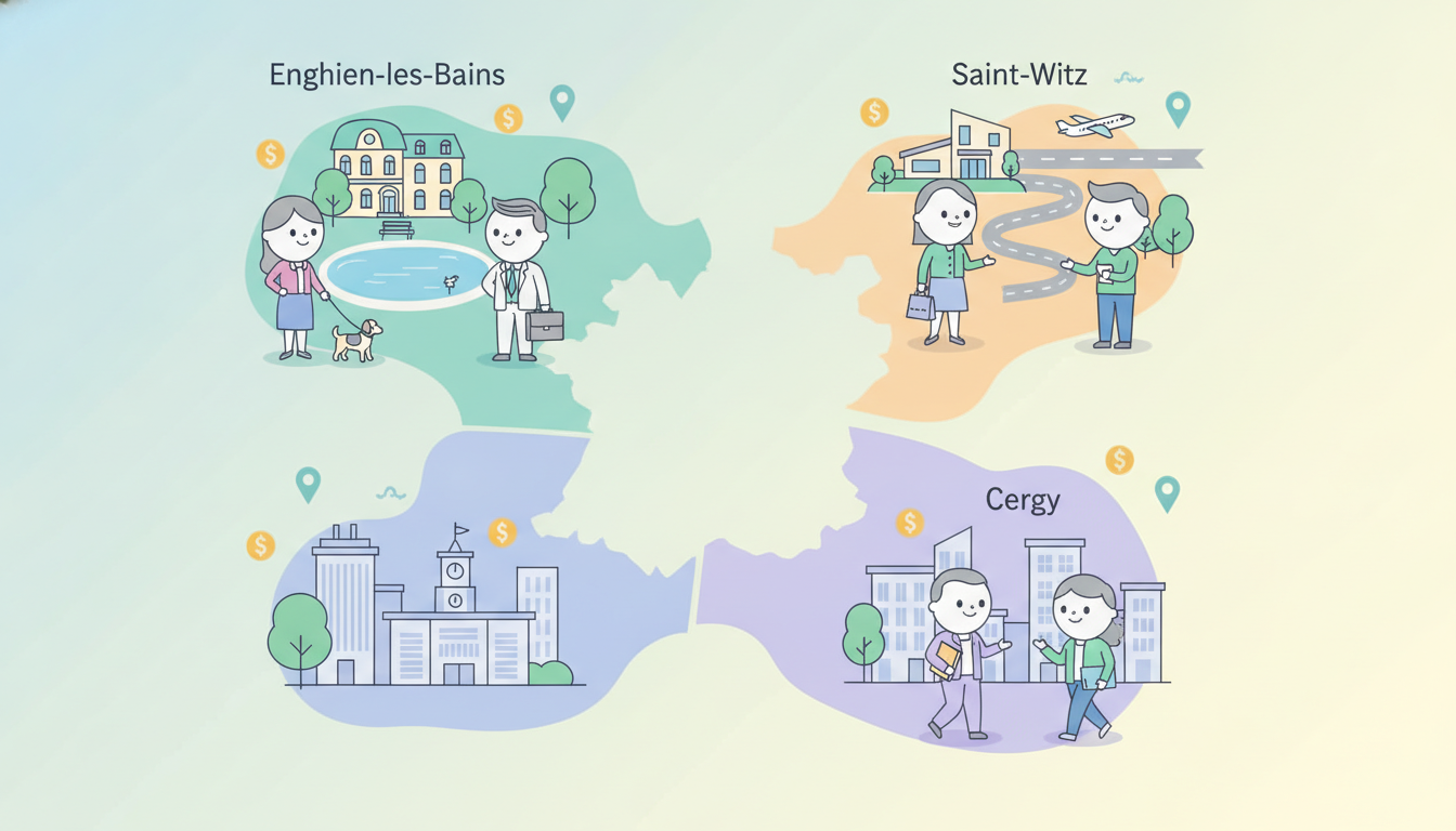 découvrez dans quelles communes du val-d'oise – enghien-les-bains, saint-witz, cergy – résident les contribuables les plus fortunés, leur mode de vie et les raisons de leur attractivité.