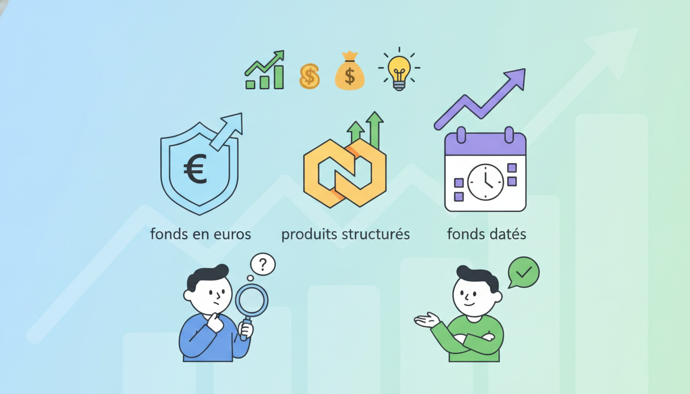 Fonds en euros, produits structurĂ©s, fonds datĂ©s : comment choisir le meilleur placement pour tirer parti de la hausse des taux ? dĂ©couvrez comment choisir le meilleur placement entre fonds en euros, produits structurĂ©s et fonds datĂ©s pour profiter pleinement de la hausse des taux d'intĂ©rĂȘt.