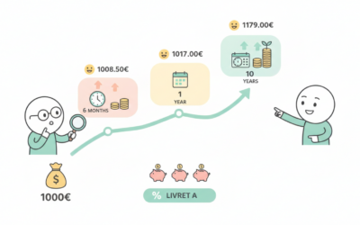 Livret A : Quel intérêt pour 1 000 euros après 6 mois, 1 an et 10 ans avec un taux à 1,7 % ?