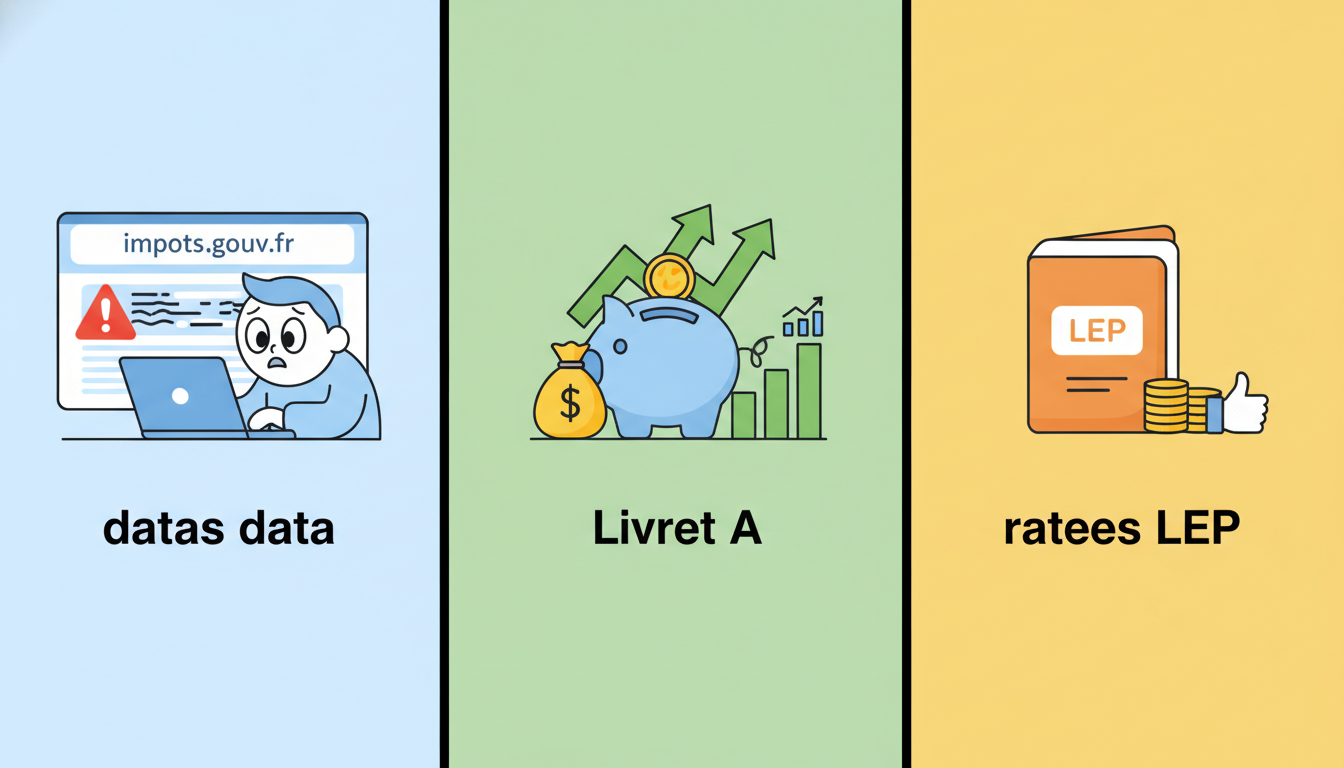 Fuite de données sur impots.gouv.fr, nouvelles taux du Livret A et LEP pour 2027 : les 3 actualités financières du jour découvrez les dernières actualités financières du jour : fuite de données sur impots.gouv.fr, nouveaux taux du livret a et lep pour 2027, et bien plus encore.