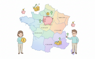 Livret A : zoom sur les encours moyens par département, de 4 448 € à 9 535 € [CARTE